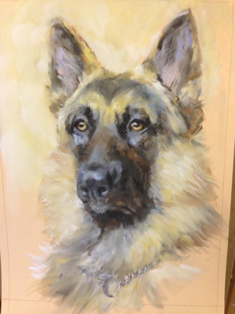 STEP-BY-STEP: German Shepherd | Paint. Draw. Blend.