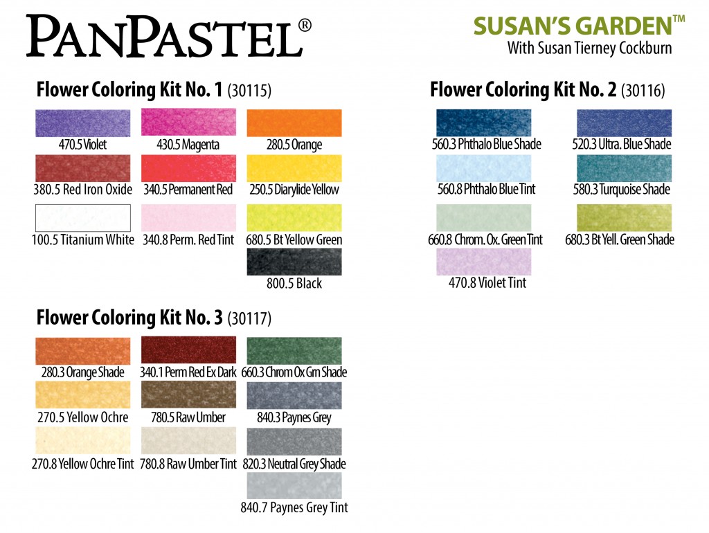 Susan's Garden Kit 1-3 Color Contents 6.15