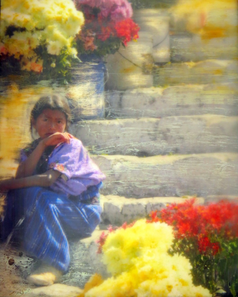 Shary Bartlett Flower Seller, Chichicastenango Cathedral, Guatemala